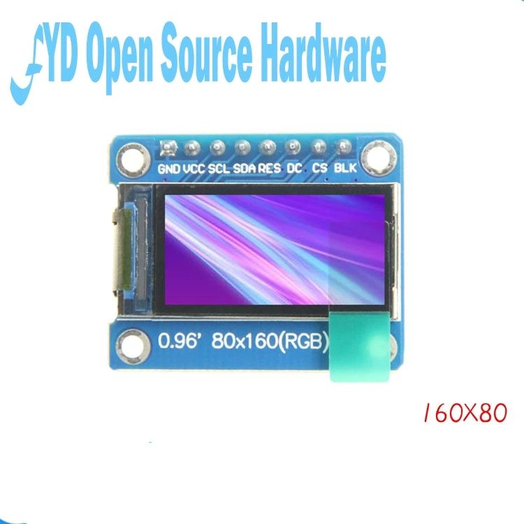 1 шт. IPS 0 96 дюймов 8P SPI HD 65K полноцветный ЖК модуль ST7735 Привод IC 80*160|Интегральные