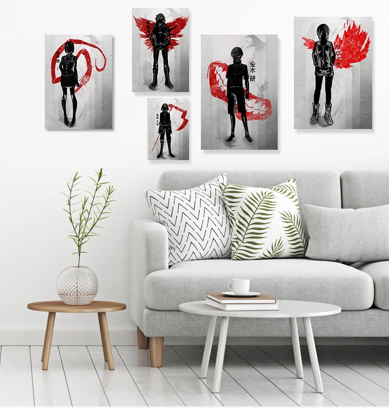 

Anime Tokyo Ghoul Picture Retro Art Nordic Decoration Bar Wall Canvas Painting HD Print Poster Modern Living Room Home Decor