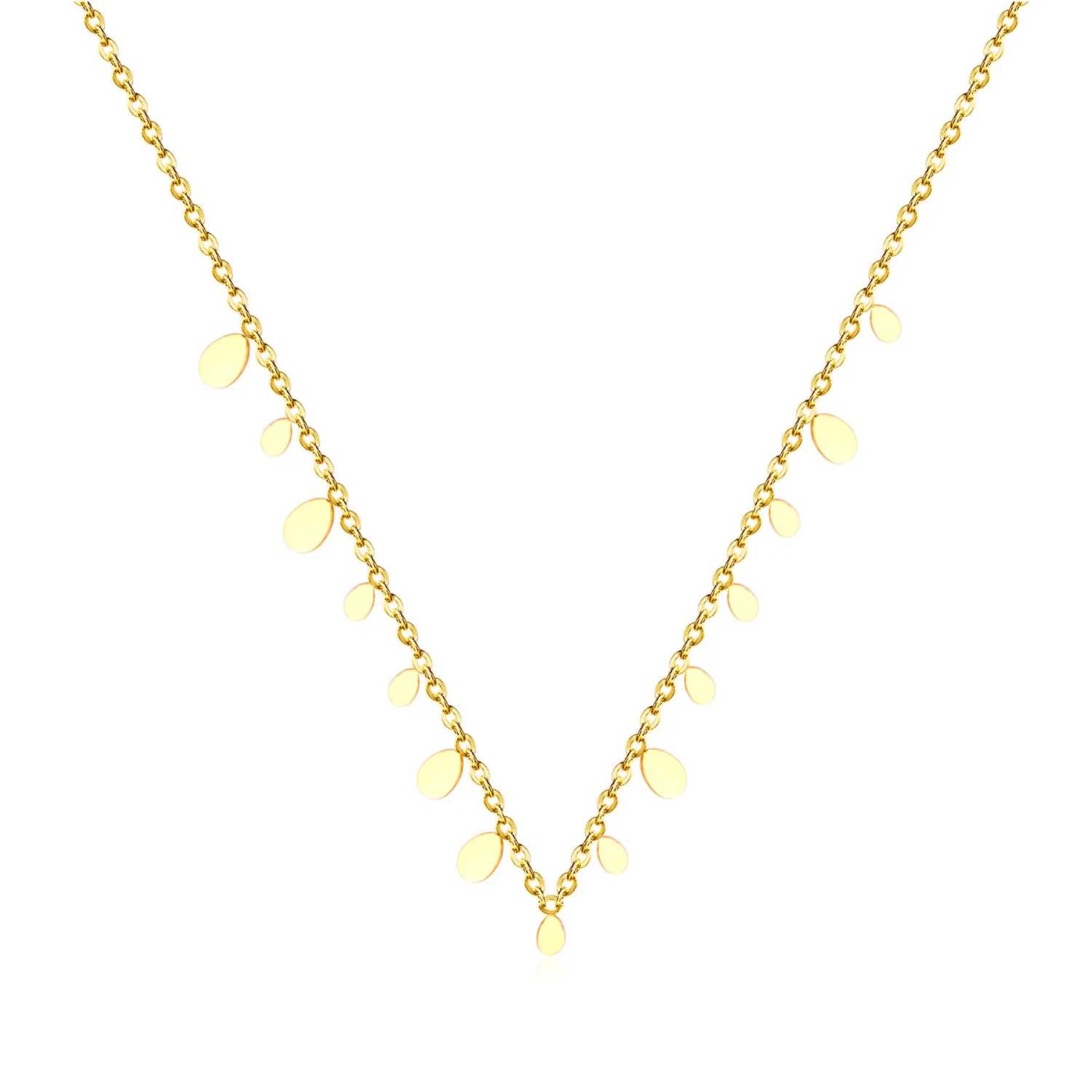 LUXUKISSKIDS капли воды кулон ожерелье из нержавеющей стали ювелирные изделия женские