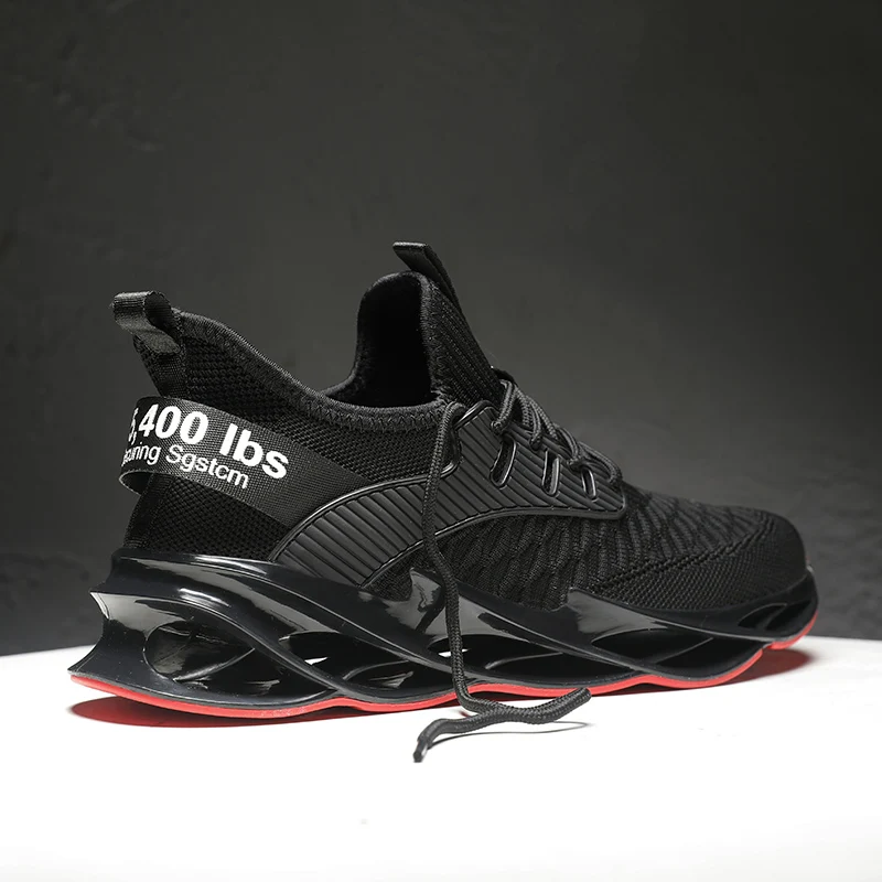 

SENTA Cushion Sneakers for Men Breathable Mesh Blade Running Shoes Man Light Sports Shoes Male Zapatillas Hombre Plus Size 46 47