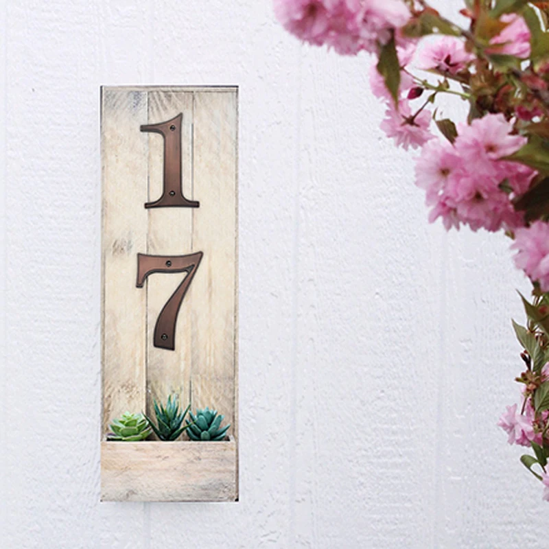 5 в 127 мм большой номер дома дверного адреса цинковый сплав с винтовым креплением