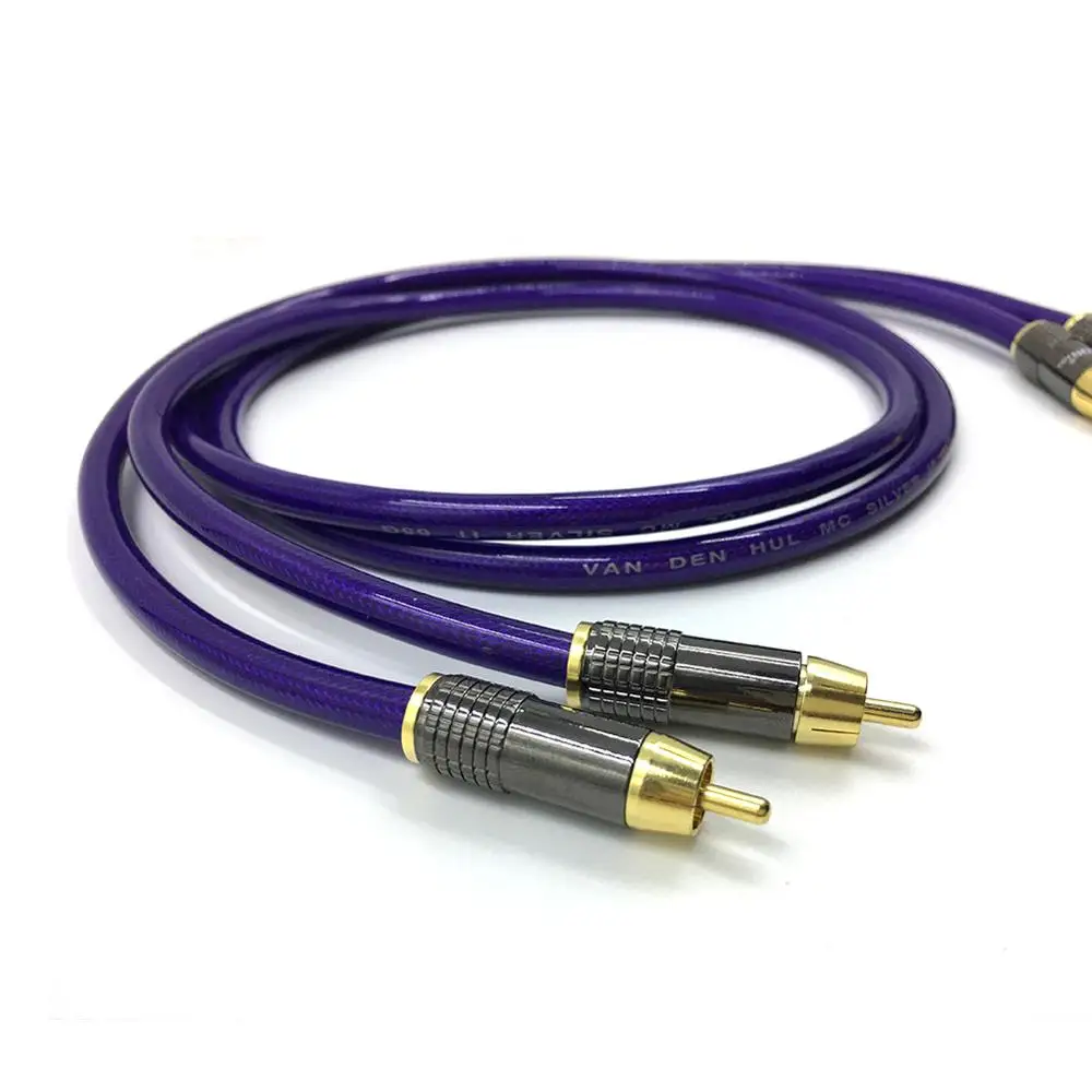 Бесплатная доставка Пара Van den Hul MC-SILVER IT 65 RCA аудио кабель соединительный с