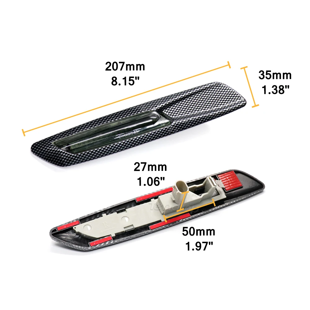 Светодиодный указатель поворота направленный боковой зеркальный светильник для