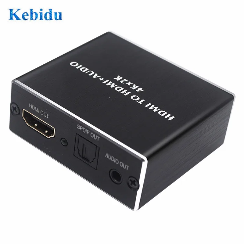 Kebidu Новое поступление аудио экстрактор 4K x 2K оптический TOSLINK SPDIF + 3 5 мм стерео