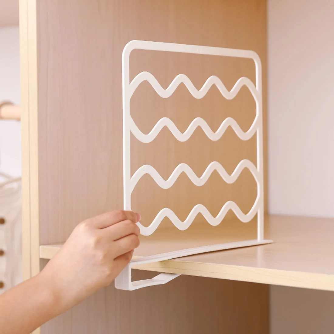 Шкаф с полками металлическая полка делитель Экономия пространства Организатор