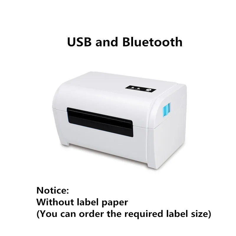 

Shipping Label Product Sticker 40-110mm General Express Waybill USB Mobile Phone Bluetooth 4 Inch Thermal Barcode Printer