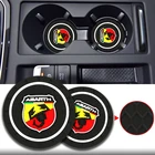 12 шт., автомобильный нескользящий коврик из ПВХ для чашки с водой, аксессуары для Abarth Punto 500 для Fiat Stilo Ducato Palio, украшение интерьера