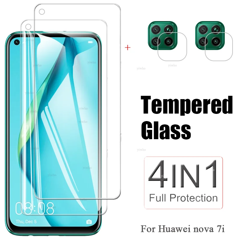 

Защитное закаленное стекло 4 в 1 для Huawei nova 7i nova7i, защитная пленка для экрана камеры hauwei nova 7i, стекло для объектива камеры