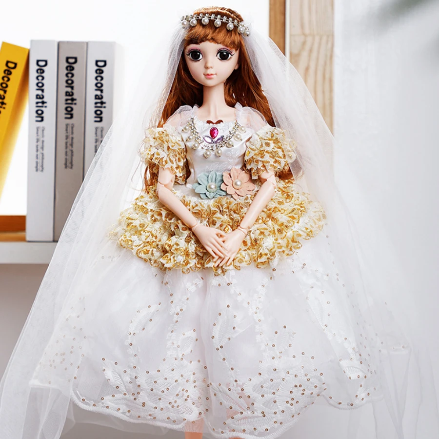 Роскошное винтажное свадебное платье для куклы 60 см BJD Модель Кукла игрушка