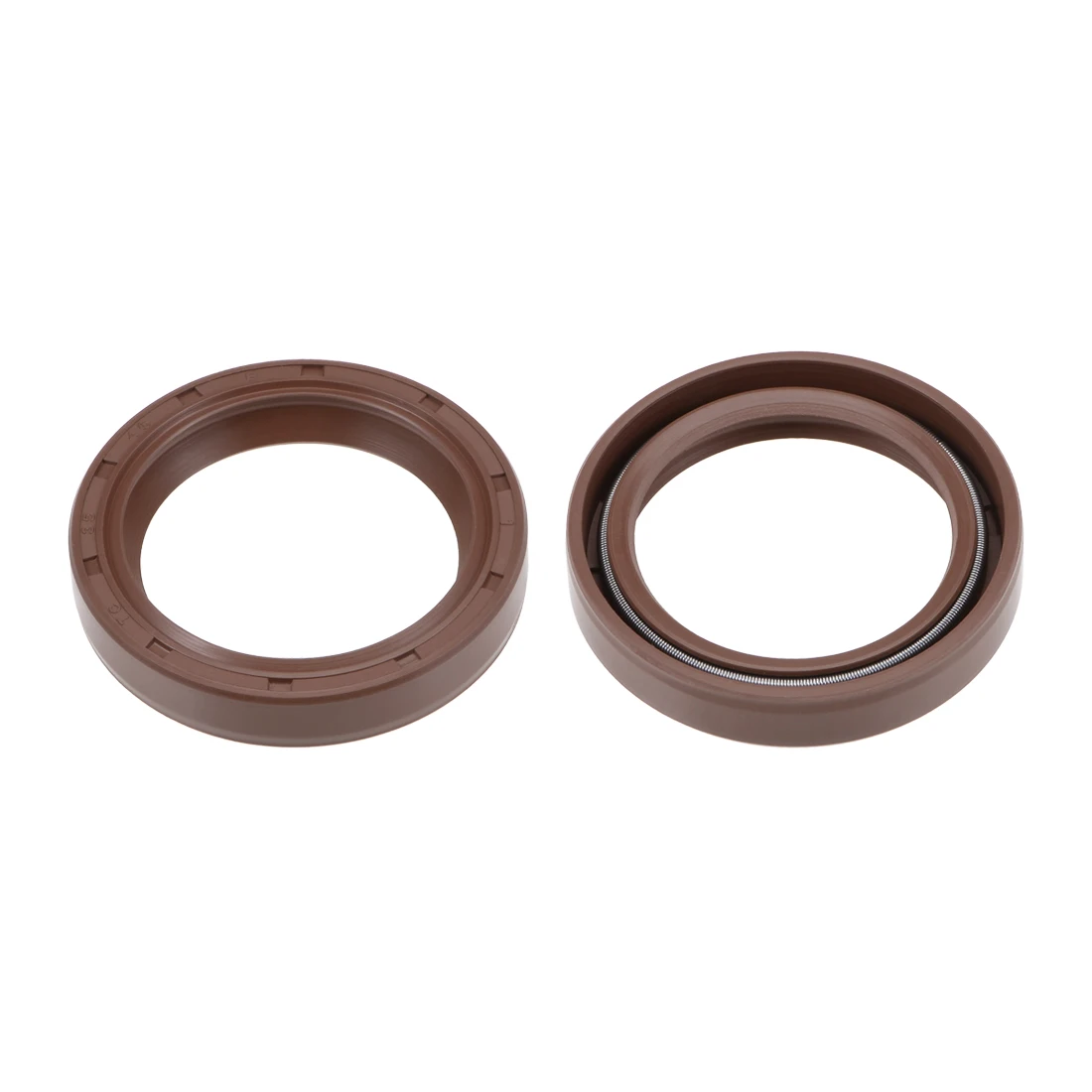 uxcell Oil Seal 35mm Inner Dia 46mm OD 8mm Thick Fluorine Rubber Double Lip Seals 2Pcs