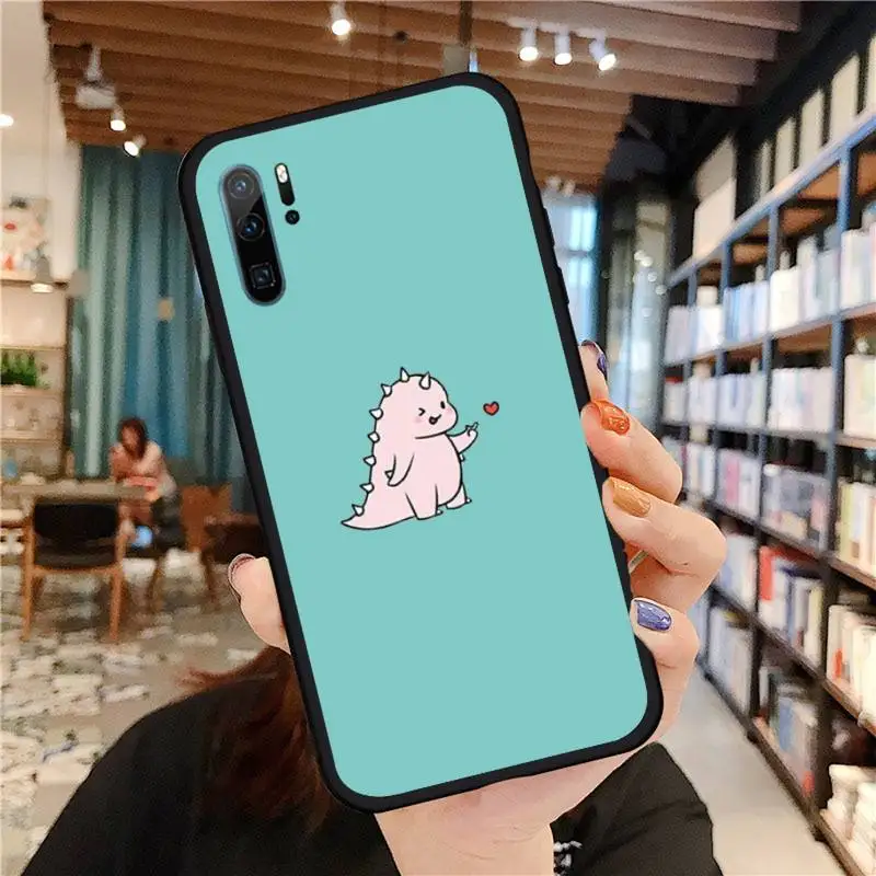 

love dinosaur Cartoon friend Phone Cases For Huawei honor Mate P 9 10 20 30 40 Pro 10i 7 8 a x Lite nova 5t Soft silicone funda