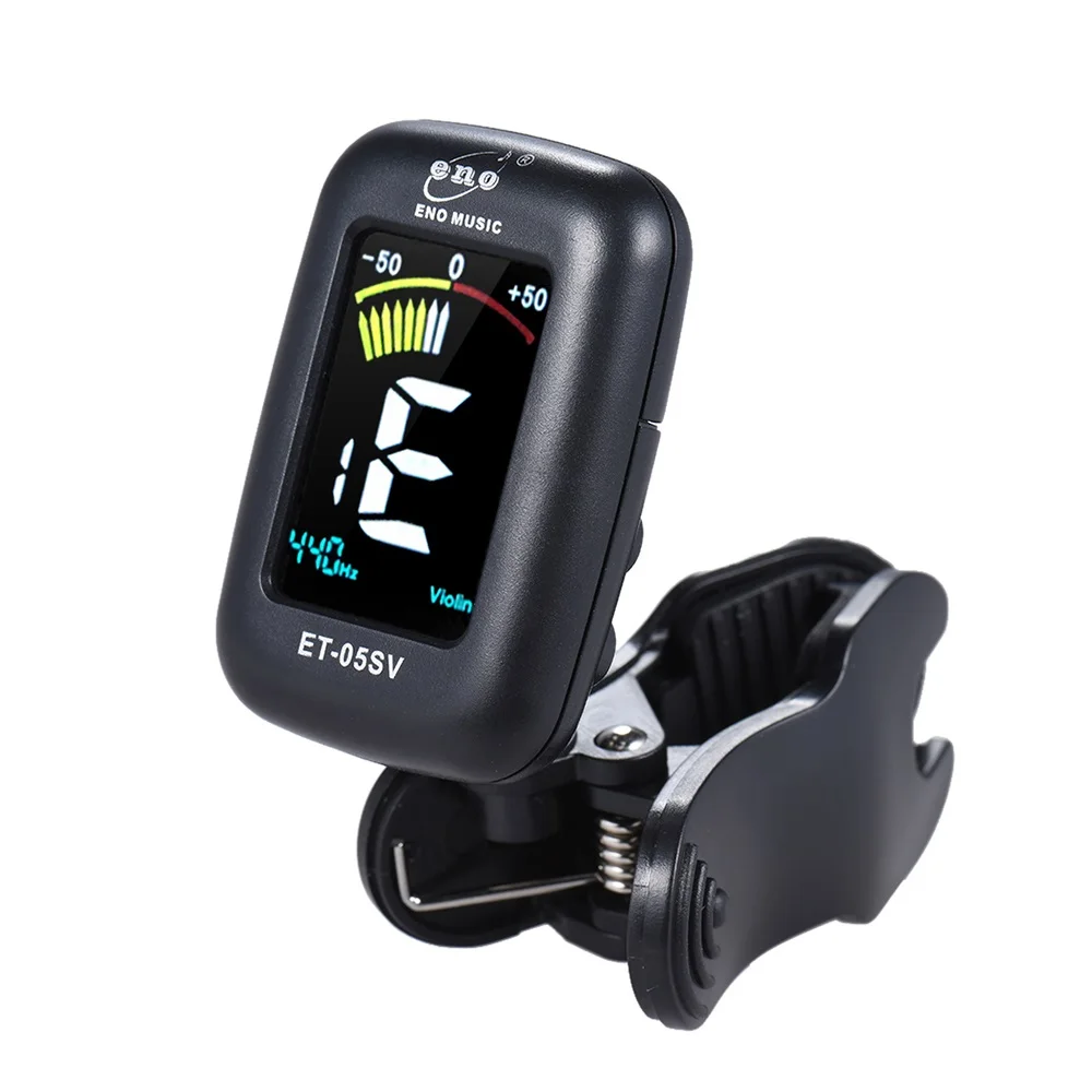 

ENO ET-05SV Professional Clip-on Tuner Automatic Tuning Mode with Colorful LCD Display for Violin Cello Double Bass Chromatic