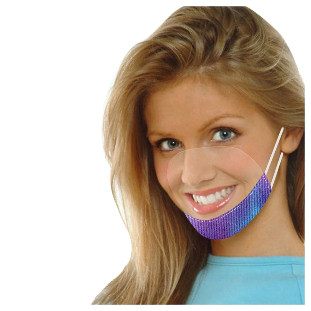 

Adjustable Adult Transparent Face Mask Visible Expression Deaf mute Outdoor Protective Washable mascarilla reutilizable Masks
