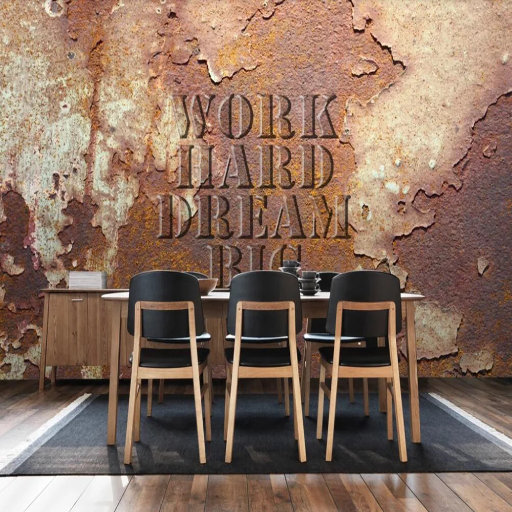 Milofi на заказ большие 3D росписи обоев Ретро металлического железа промышленного