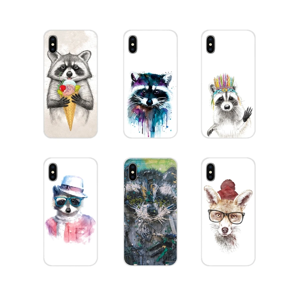 Для Xiaomi Mi4 Mi5 Mi5S Mi6 Mi A1 A2 A3 5X 6X 8 CC 9 T Lite SE Pro Raccoon модные аксессуары чехлы для