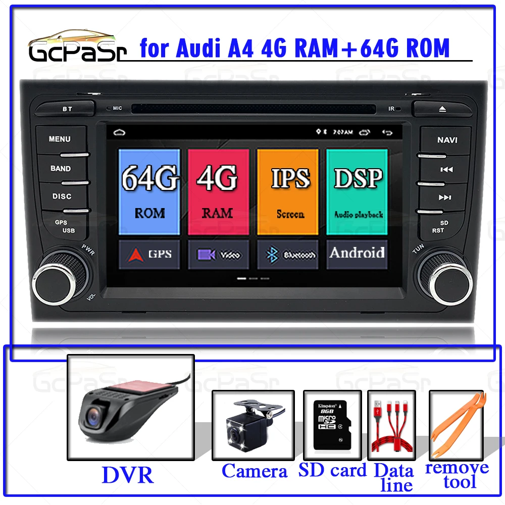 2 Din GPS Android производитель de DVD Радио для Audi A4 B8 S4 B6 B7 RS4 8E 8H B9 asiento Exeo2002 2008 Multimeida