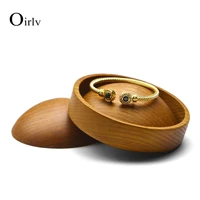 oirlv solid wood jewelry tray necklace bracelet earrings disc jewelry display stand jewelry storage jewelry tray