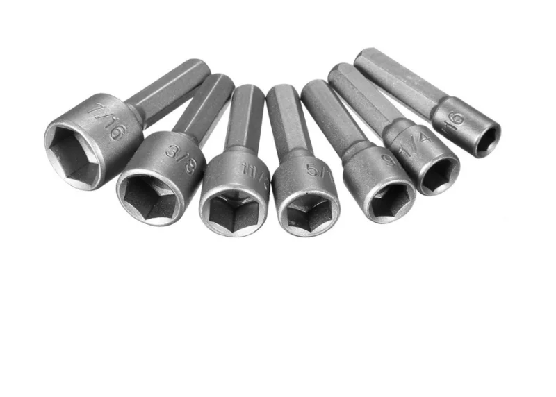 14 шт 1/4 дюймовые шестигранные Мощность Гайка Драйвер набор сверл SAE метрическое