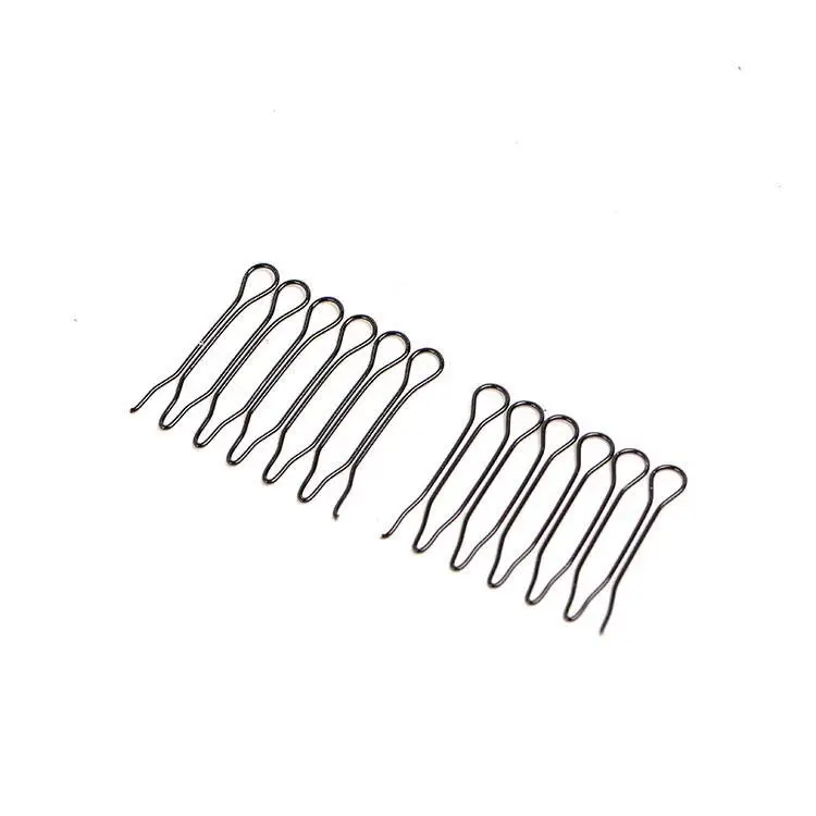 Заколки для волос женские черные невидимые 2 шт. |