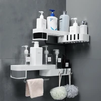 corner bathroom shelf rotatable wall mounted shampoo shower shelves holder kitchen storage rack organizer bath accessories