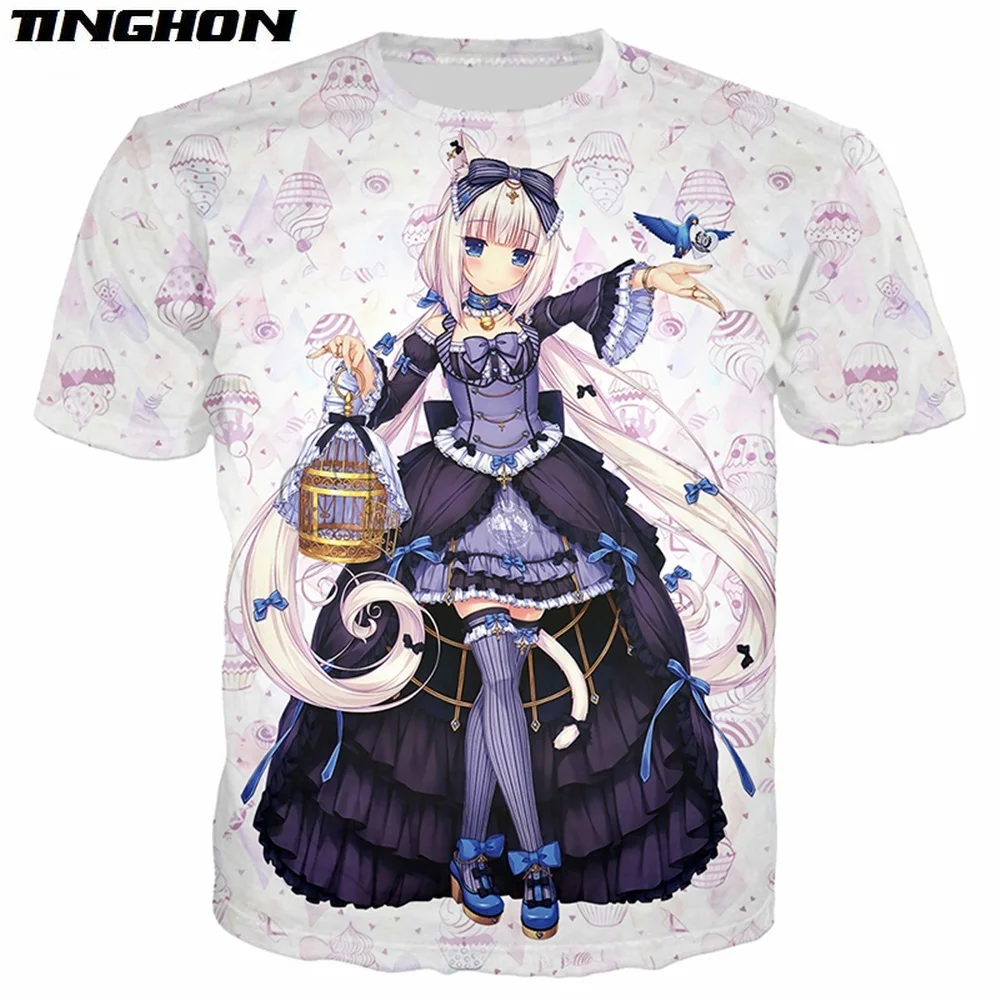 Худи игровое Nekopara с 3D принтом для мужчин и женщин кофта бега аниме девочек