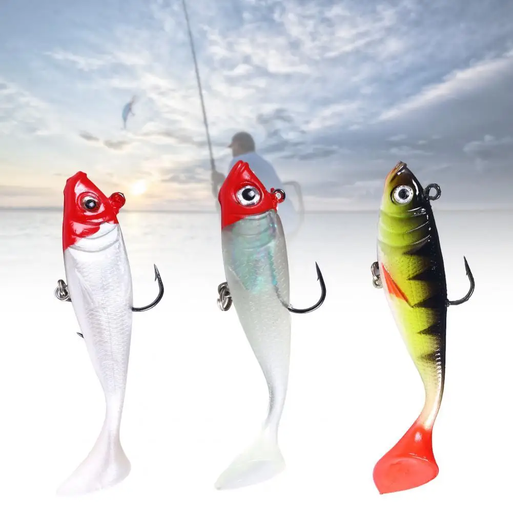 

1 pc Outdoor fishing bait 18.5 g 10 cm luminous double fish hook various types of lure bionic soft lure fishing accessories