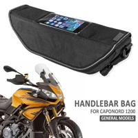 motorcycle handlebar navigation gps waterproof bag travel storage bag for aprilia caponord 1200 rally abs fit caponord1200