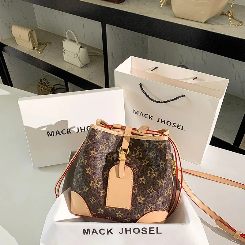 

Новая модная кожаная дамская сумка-ведро для дальнозоркости, подходящая ко всему, женская сумка-мессенджер, роскошные брендовые сумки Cc Gg