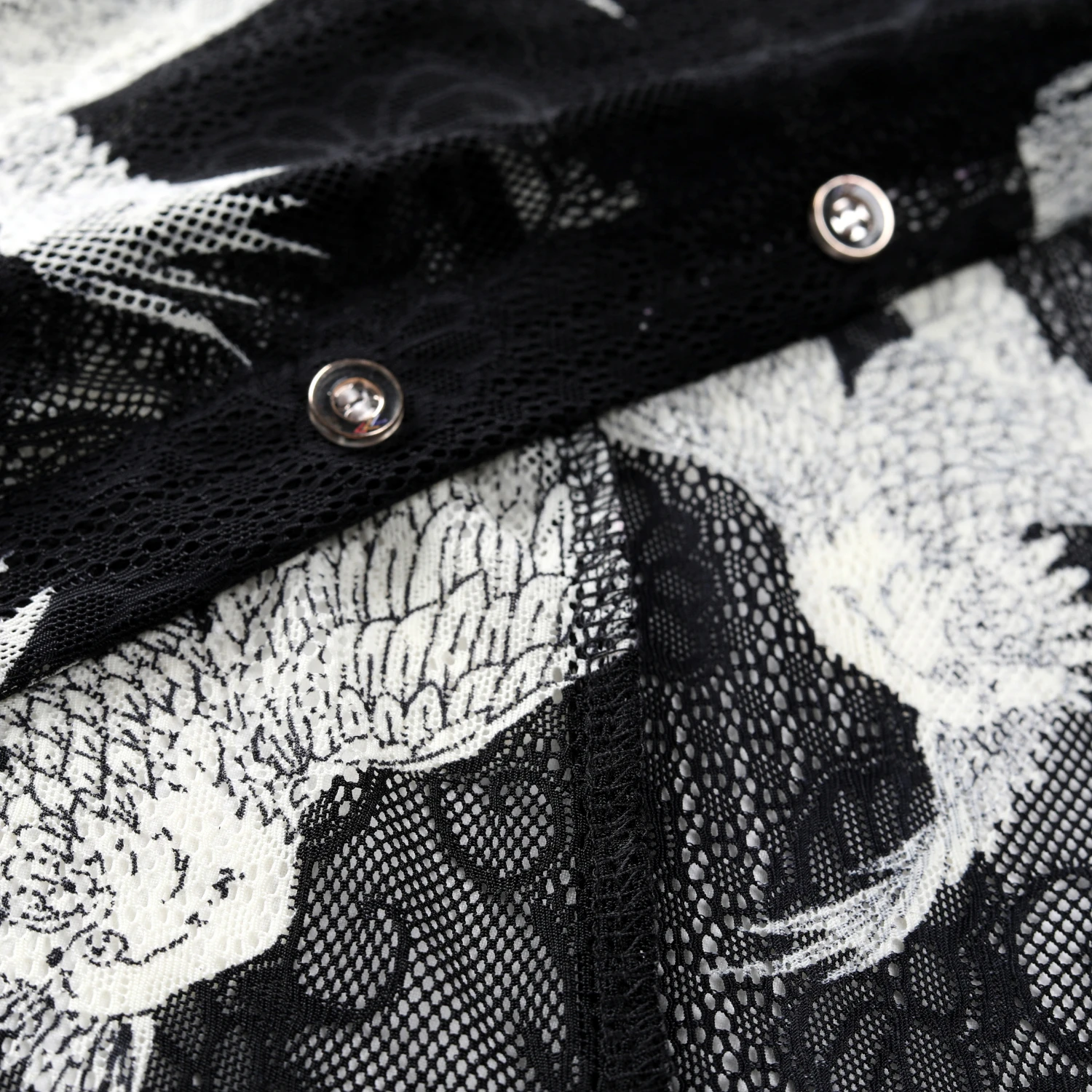 Белая кружевная рубашка с орлом сексуальная прозрачная Мужская Клубная летняя