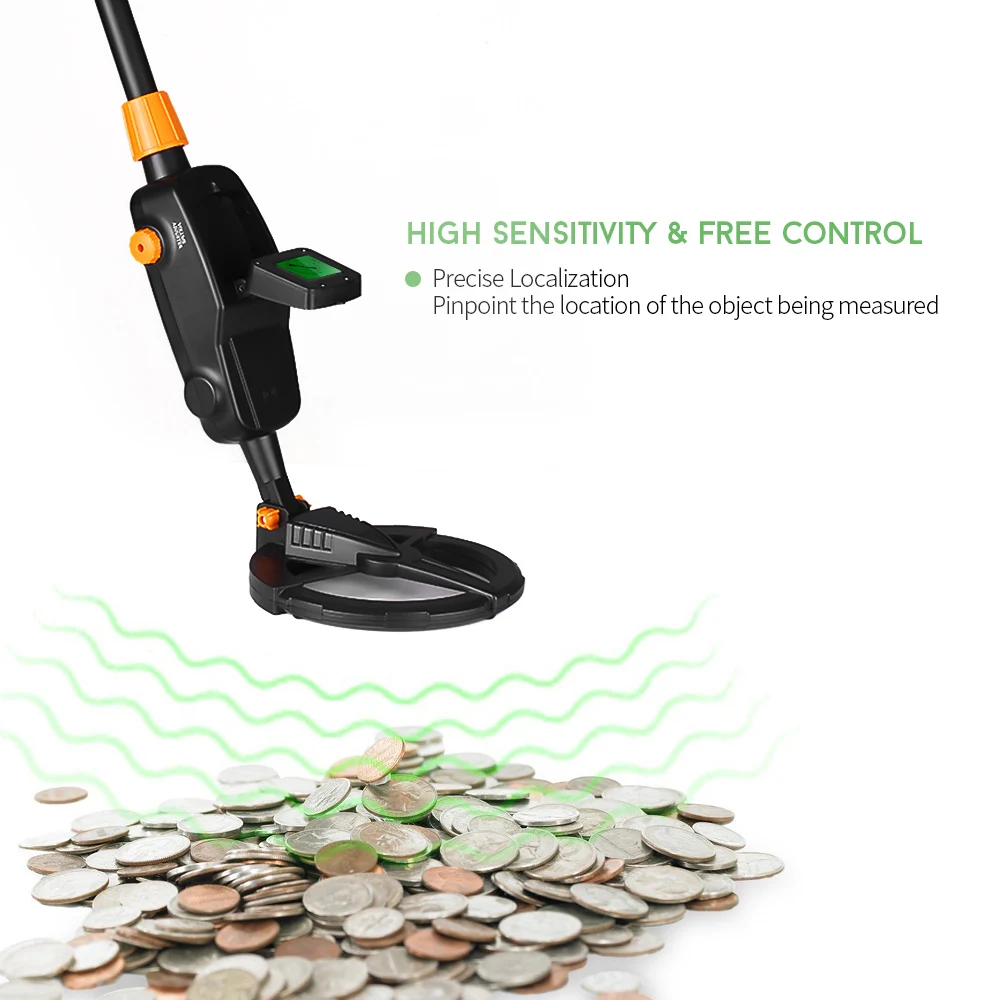 Children Lightweight Handheld Metal Detector Gold Digger Treasure Hunter Tracker Seeker with Waterproof Search Coil for Kids | Инструменты