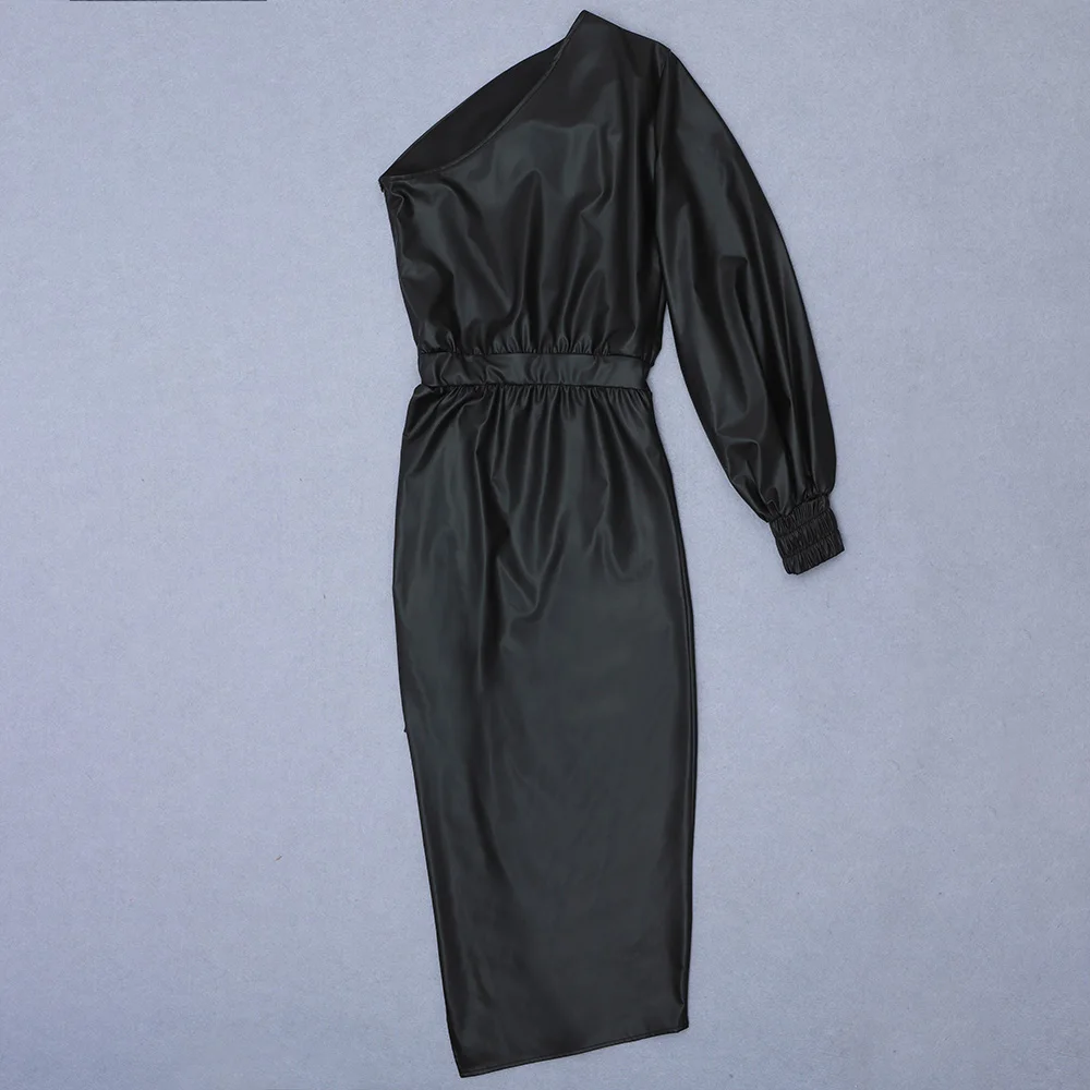 

Sexy 2020 New Women One Shoulder Black Dress