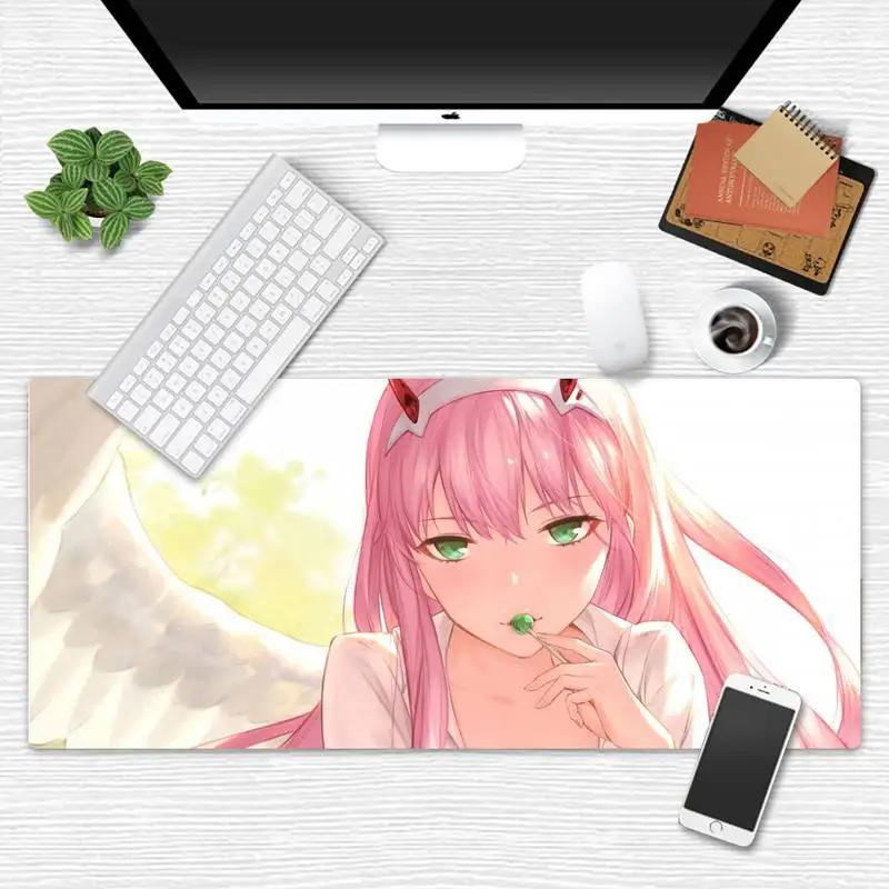 

Darling In The Franxx Large Mouse pad PC Computer mat Desk Table Protect Office Work Mouse Mat pad X XL XXL Non-slip Cushion