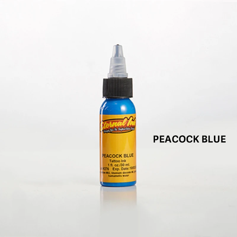 peacock blue Синий бренд dynamic, краска для татуировок, пигмент, динамические чернила, tinta, тату, чернила, tinta, tatuaje, цвет татуировки, maquillaje, перманентные цвета - Цвет: peacock blue