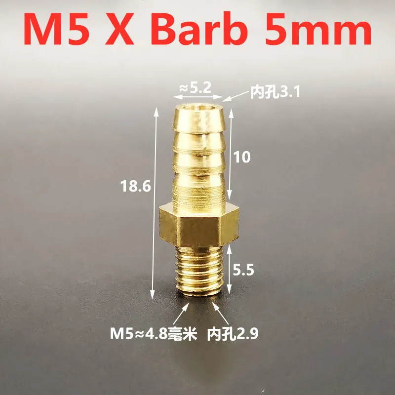 

Латунные мини-фитинги для труб M4 M5 M6 M8 4 5 6 8 мм