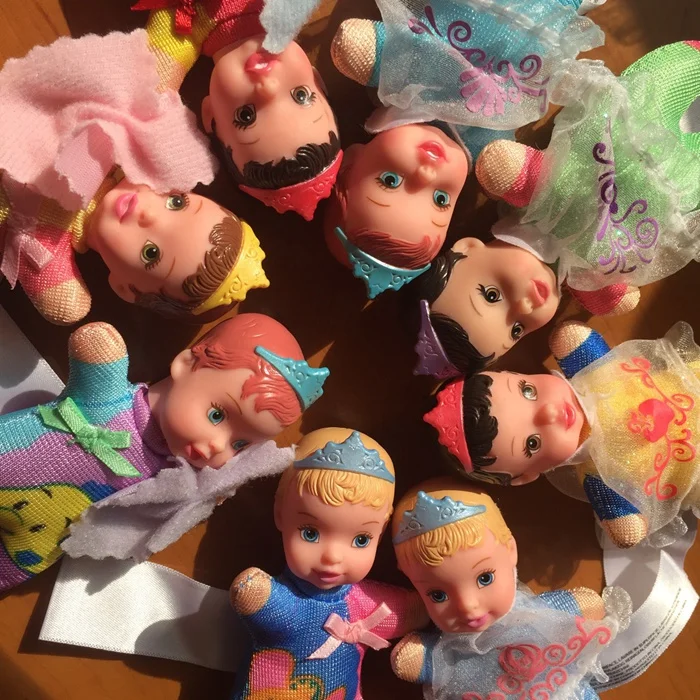 Миниатюрная кукла принцессы размером около 10 см силиконовая голова тканевое