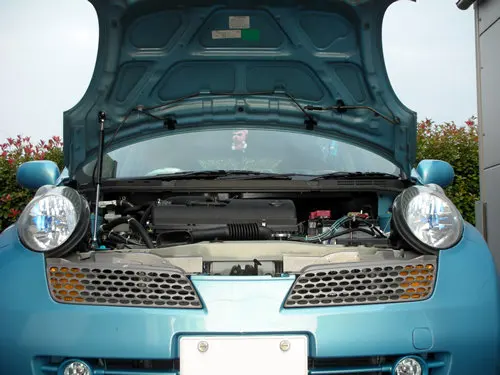 

Передний капот для Nissan Micra March K12 2002-2010, модифицированные газовые стойки, амортизаторы, подъемник из углеродного волокна, опорный стержень, оп...