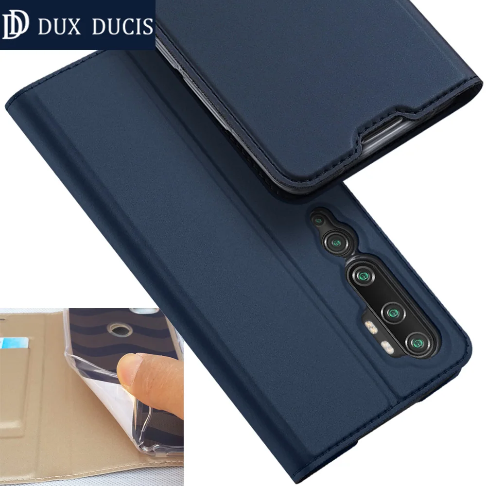 Оригинальный чехол DUX DUCIS для Xiaomi Mi Note 10 Pro кожаный книжка с бумажником Mi10|Бамперы| |