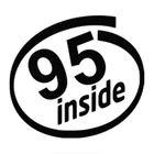 Наклейка Volkrays креативные автомобильные стикеры на бензин, Ai-95, водонепроницаемая, 12 см х 11 см