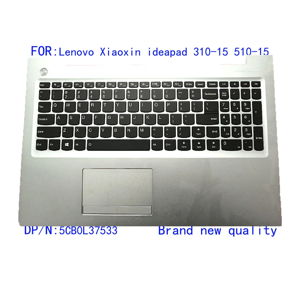 

New Laptop US Keyboard For Lenovo Ideapad 310-15 310-15ISK 310-15ABR 510-15 510-15ISK 510-15IKB With Palmrest Cover Touchpad