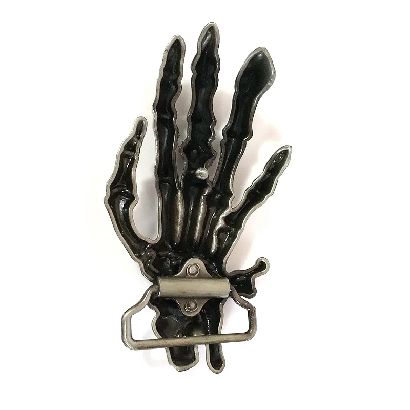 Мужская модная пряжка для ремня с косточками в стиле панк череп ручная