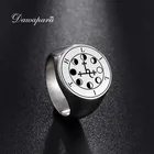 Давапара Лилит печать Каббала амулет мужчины кольцо ночь и Луна демон богиня Соломон Магия Золото Нержавеющая стальные кольца ювелирные изделия