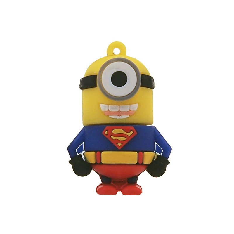 Style 5 Superman Cle usb флеш-накопитель Миньоны и любимая Поддержка USB 2,0 флеш-накопитель animado 128 МБ 32 Гб 64 ГБ USB флеш-накопитель memoria usb - Цвет: Style 5 Superman