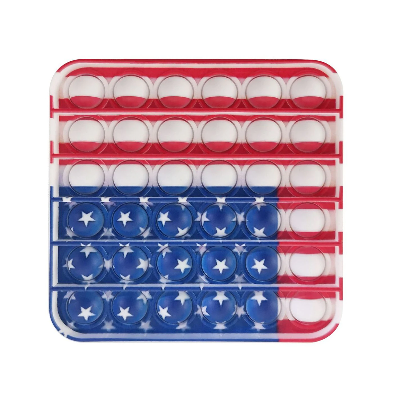 

New Push Pop Bubble Sensory Toy Fidget Toys Funny American Flag Anti-stress Stress Reliever Toys For Kids Autism Needtoy
