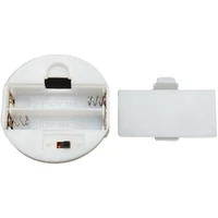 15pcslot 2 x 1 5v aaa white round battery holder storage box case with switch 2 slots 3v aaa batteries shell plastic cover