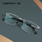 MERRYS дизайнерские мужские анти-голубые лучевые световые блокирующие очки , голубые световые очки для компьютера, титановые очки из сплава