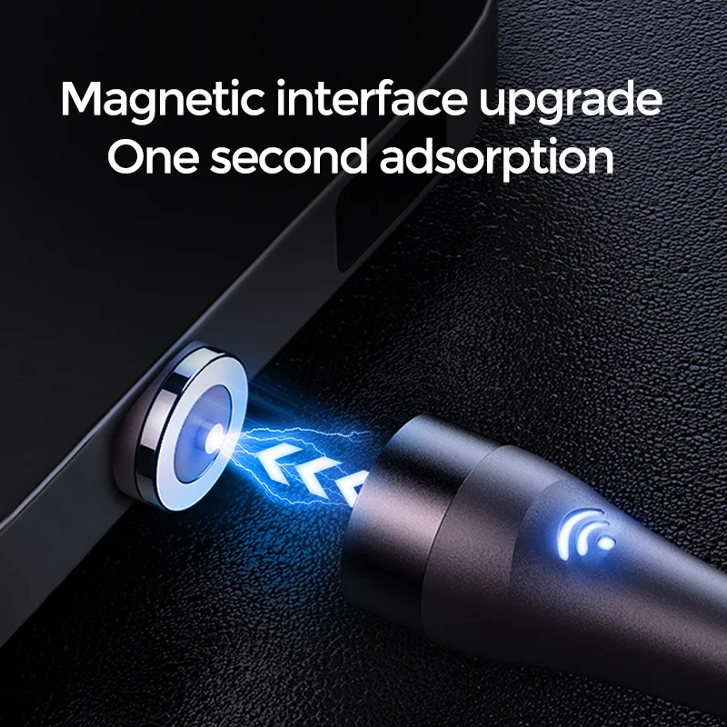 

Joyroom Magnetic Micro USB Cable For iPhone Samsung Xiaomi Fast Charging USB Type C Cable With LED Magnet Charger Wire Cord