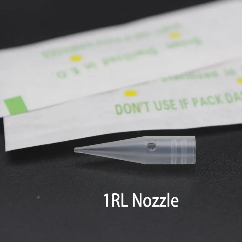 50 шт. стерилизованные наконечники иглы для татуировок 1RL колпачок бровей