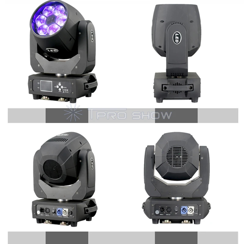 2 шт. луч движущийся головной свет 6x40 Вт пчелиные глаза RGBW LED Lyre Wash Zoom стробоскоп