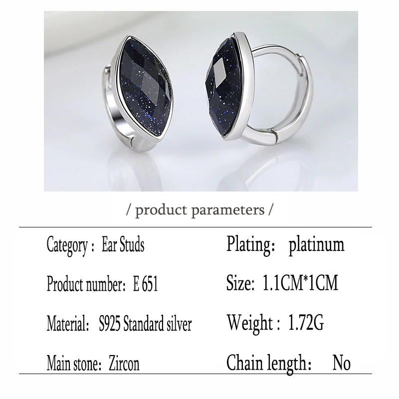 

1 Pair S925 sterling silver zircon jap-korean style Earrings Hoop Fresh temperament ears Women's Hot Gifts Fashion Jewelry