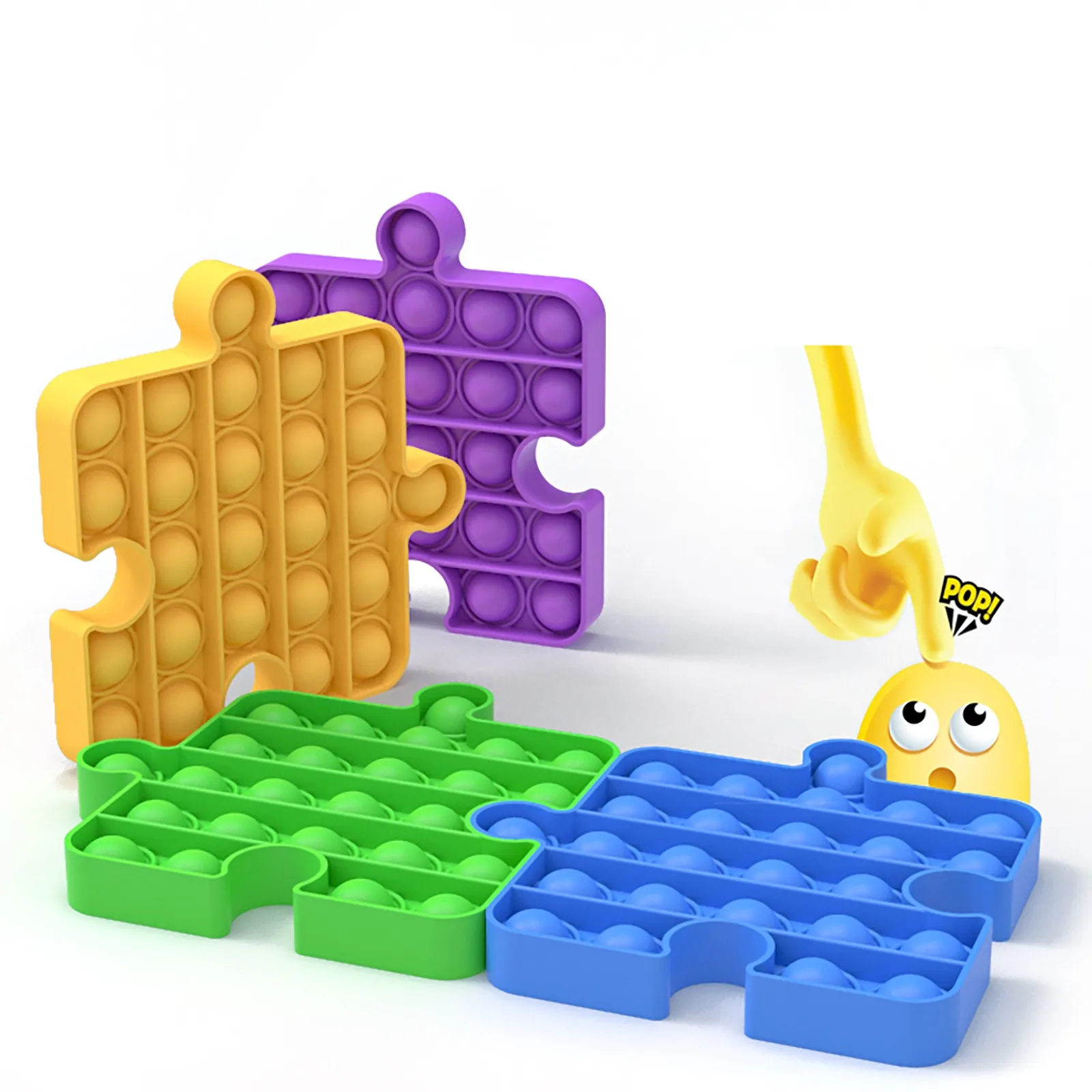 

Push Puzzle Bubble Sensory Fidget Toys Stress Reliever Silicone Stress Reliever Cheap Sensory Relieves Stress Anxiety For Kid
